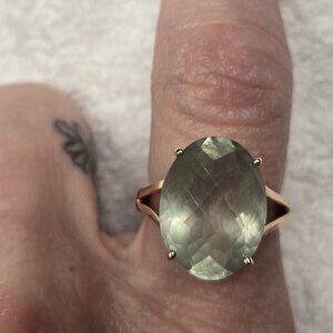 Green Amethyst Ring